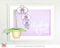 Avery Elle Clear Stamp Set 4 inch X6 inch Orchid