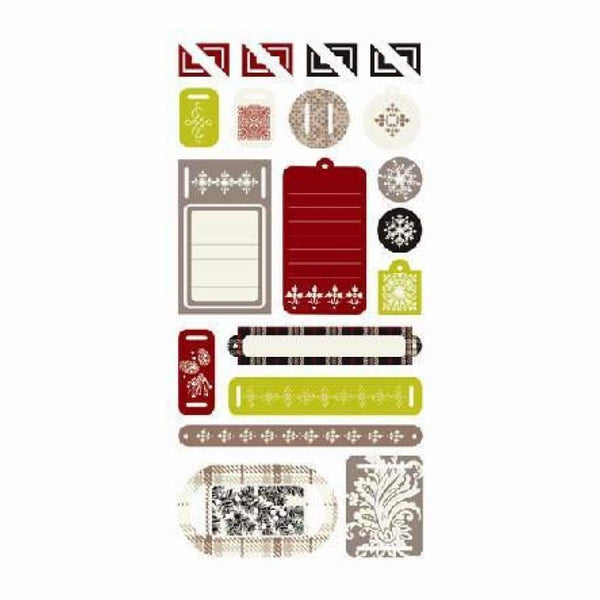 Sei - Alpine Frost - Chipboard Coaster Tags
