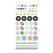 Sei - Black Orchid - Puff Element Stickers (Sold Individually)