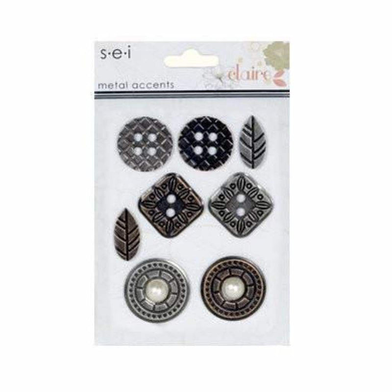 SEI - Claire Collection - Metal Accents with Pearls