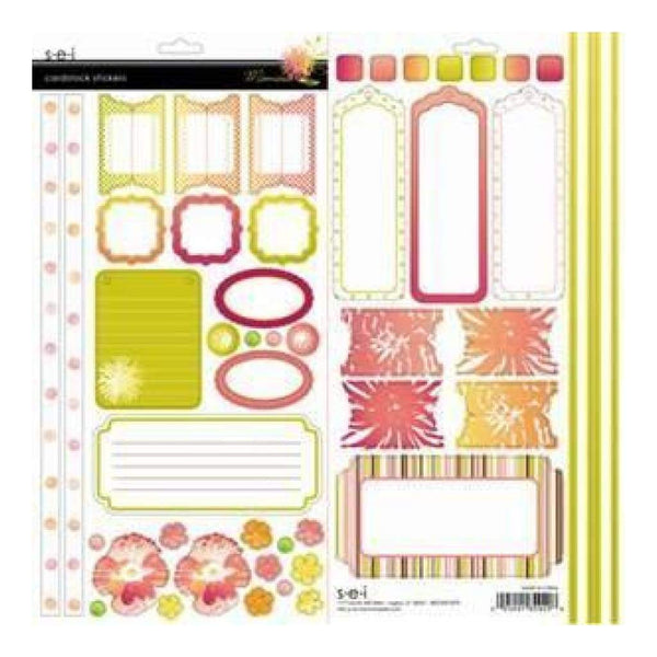 Sei - Mimosa - Cardstock Stickers W/ Pearl Finish