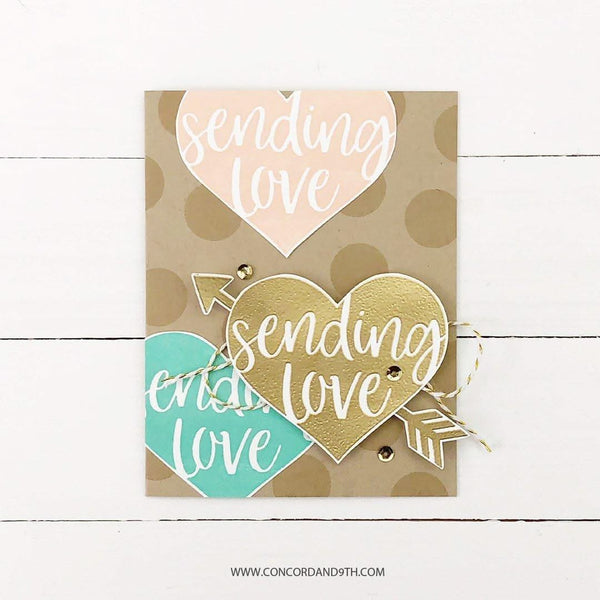 Concord & 9th Clear Stamps 3inch X4inch - Sending Love*