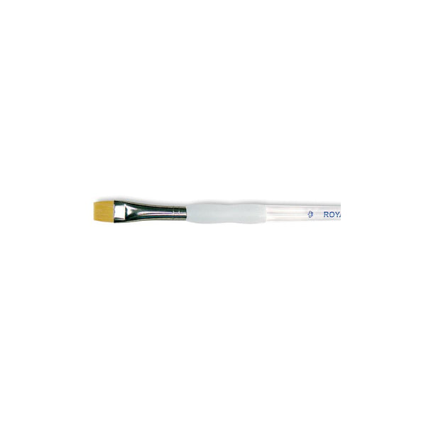 Royal Brush - Soft-Grip Golden Taklon Short Shader Brush - Size 6