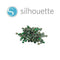 Silhouette - Rhinestones - Green