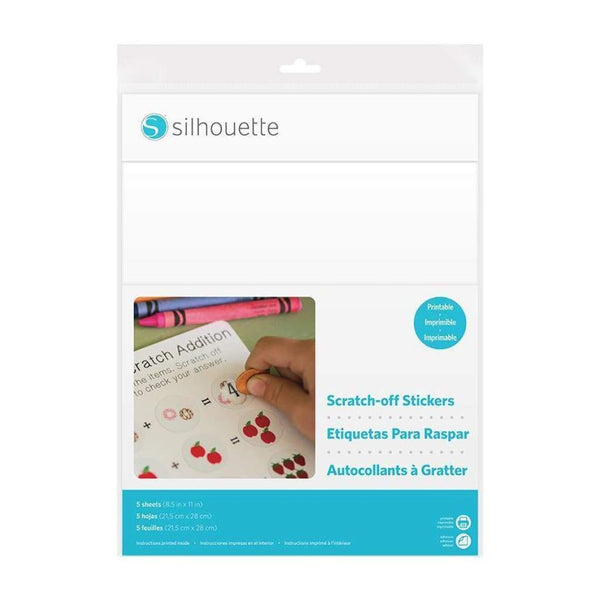 Silhouette - Scratch-off Sticker - Printable