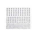 Poppy Crafts Self-Adhesive Rhinestone Sheet -  Crystal