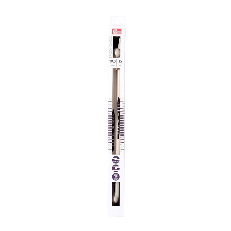 Birch PRYM ERGO Knitting Needles Single-Point 35cm - 10mm*