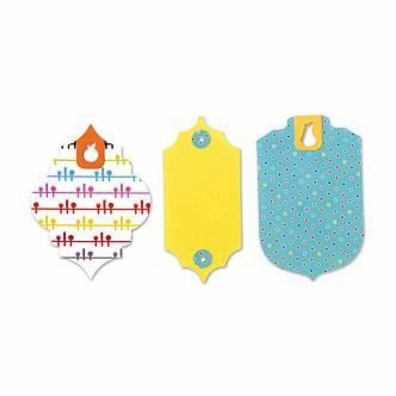 Sizzix Bigz Large Die By Where Women Cook 6X8.75 Tags With Fruit Holes