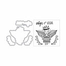 Sizzix - Framelits Die & Stamp Set By Crafty Chica - Amigas Por Vida (Friends for Life)