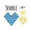 Sizzix Framelits Die & Stamp Set By Jen Long Sparkle Heart