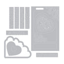 Sizzix Framelits Die & Stamp Set By Lynda Kanase Photo Frame, Lovely*