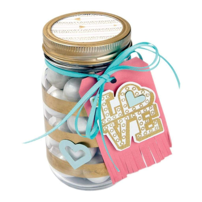 Sizzix Framelits Dies with Stamps By Lindsey Serata Love In Lights