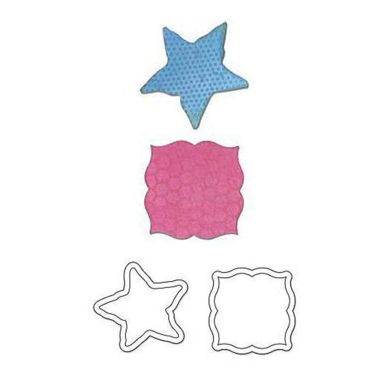 Sizzix Movers Shapers Dies 2 pack Label Starfish