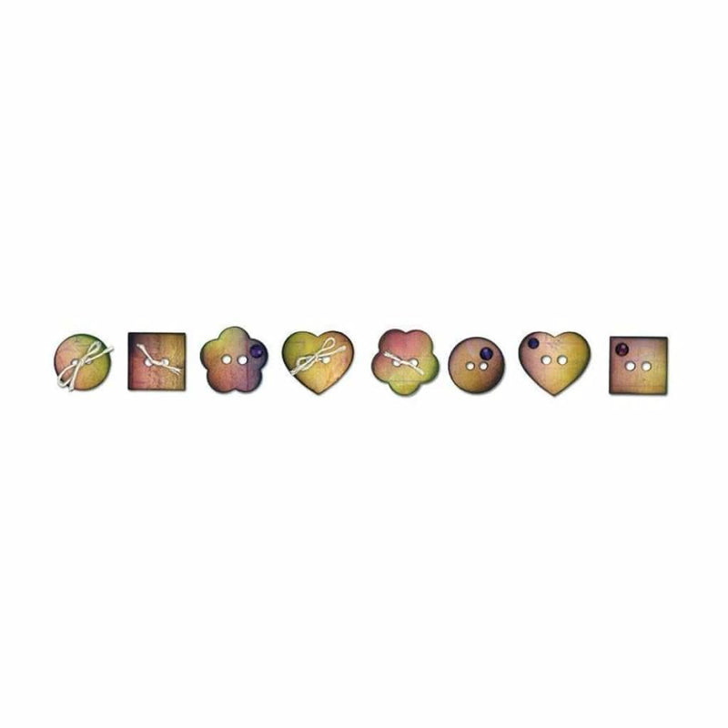 Sizzix Sizzlits Decorative Strip Die By Prima Marketing Sew Cute 12.625 inch X2.375 inch