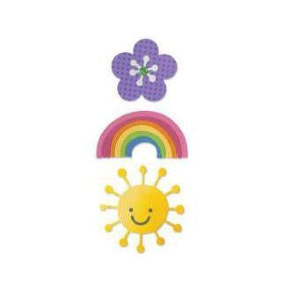 Sizzix Thinlits Dies 4 Pack By Doodlebug Flower Rainbow & Sun