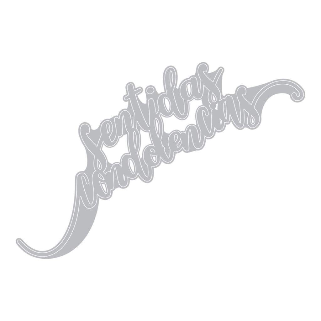 Sizzix Thinlits Set Fustella 'Sentidas Condolencias' Per Cardmaking - 5