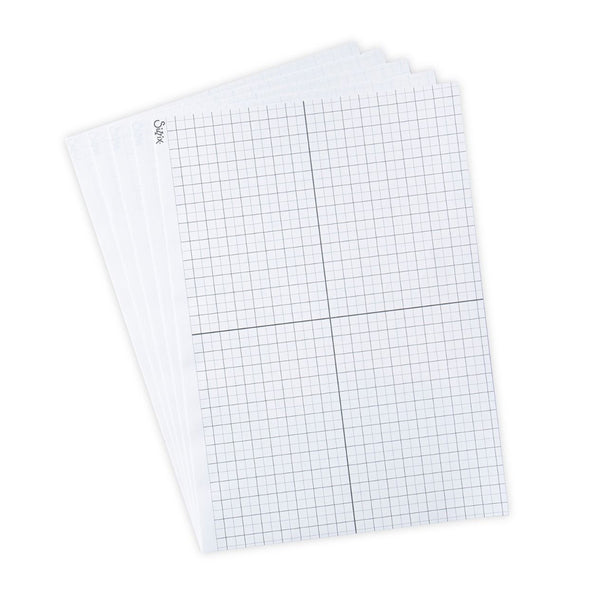 Sizzix Accessory Sticky Grid Sheets 8.25"X11.75" 5/Pkg