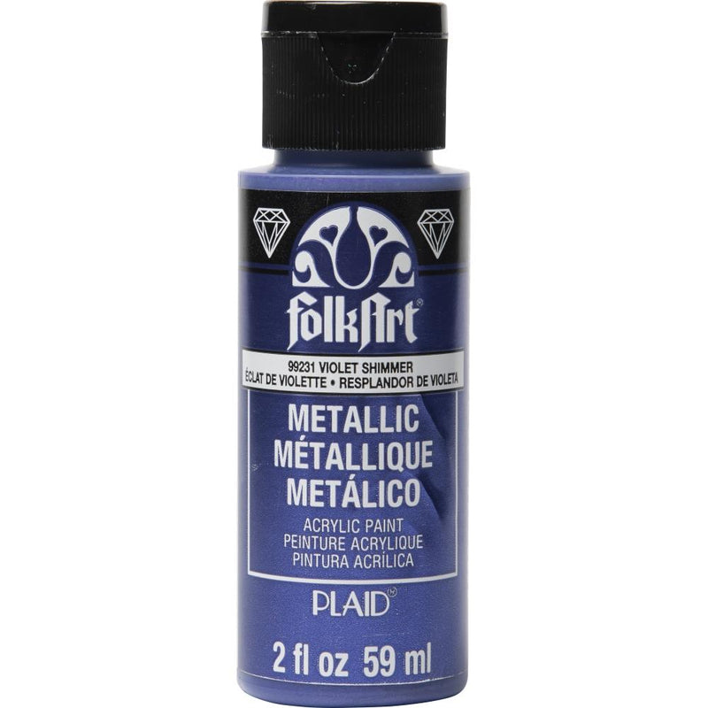 FolkArt - Metallic Acrylic Paint 2oz - Violet Shimmer