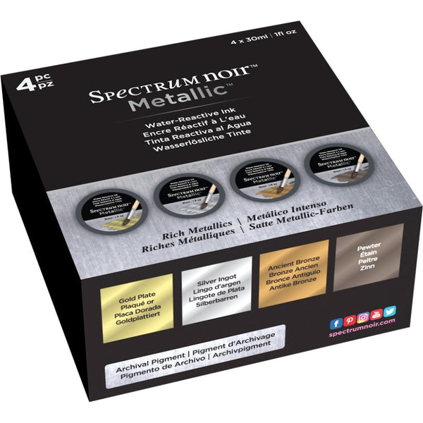 Spectrum Noir - Metallic Inks 1oz 4 pack - Rich Metallics*