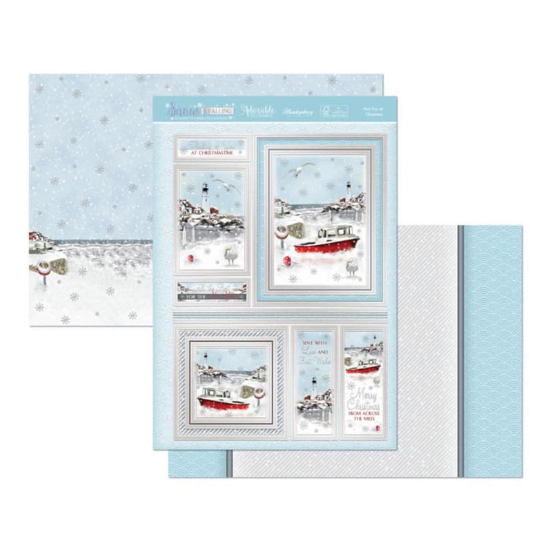 Hunkydory Snow Is Falling Luxury A4 Topper Set - Sea You At Christmas