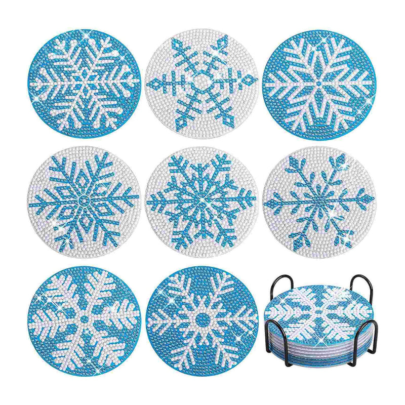 Poppy Crafts Diamond Coaster Kit - Snowflakes*