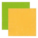So Happy Together - Yellow/Green Solid 12X12 Inch Double-Sided Paper (Pack Of 10)