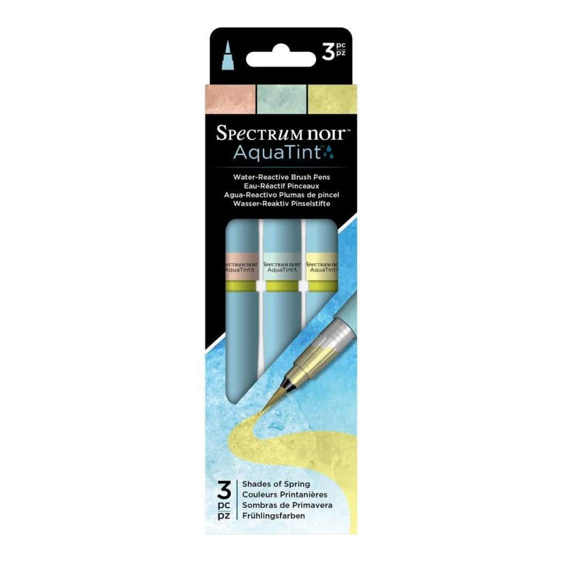 Spectrum Noir AquaTint Pens 3 pack - Shades Of Spring