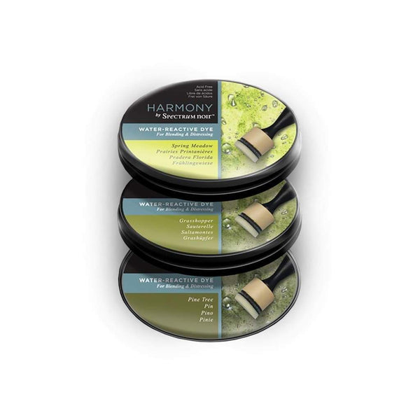 Spectrum Noir Harmony Water Reactive Ink Pads 3 pack  - Verdant Greens
