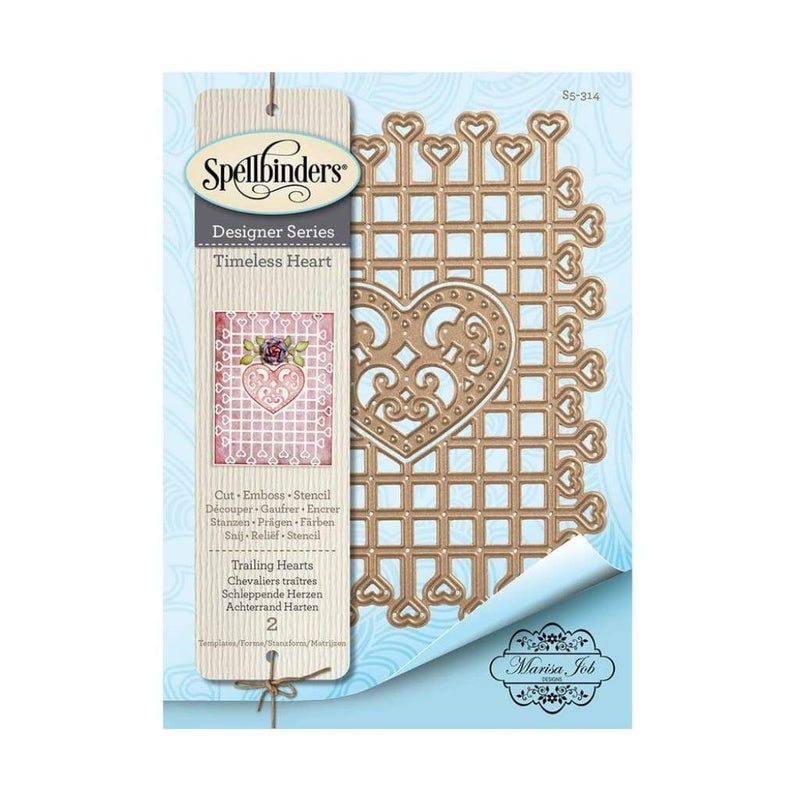 Spellbinder Timeless Heart Designer Series By Marisa Job - Trailing Hearts*