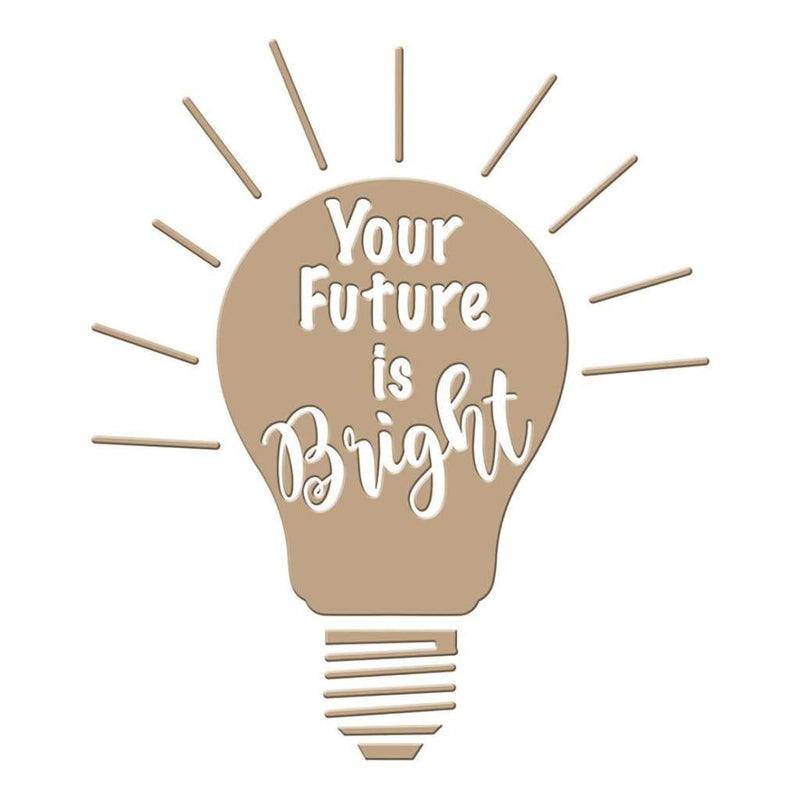 Spellbinders Glimmer Impression Plate Your Future Is Bright