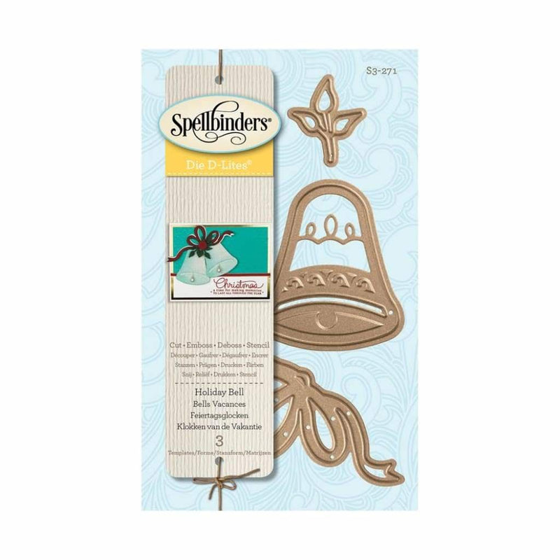 Spellbinders Shapeabilities Die D-Lites Holiday Bell*