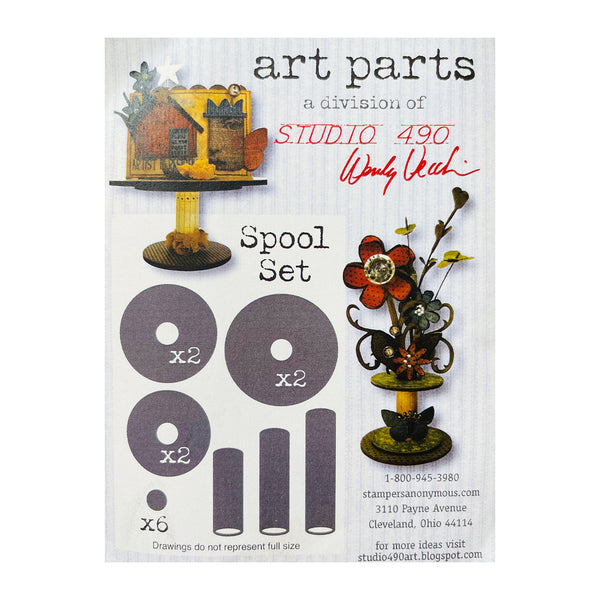 Stampers Anonymous - Studio 490 - Art Parts - Spool Set*