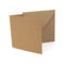 Poppy Crafts 135x135mm 300GSM Cards and Envelopes - Brown Kraft -  Pack of 10