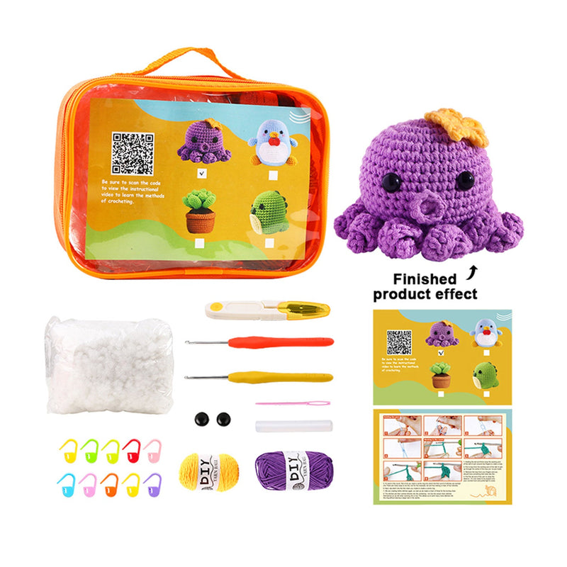 Universal Crafts Crochet DIY Kit - Squid