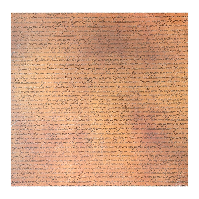 Scenic Route Paper Co - 12"x12" Single Sheet Paper - Italian Script Gold*