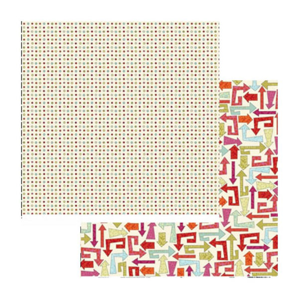 Scenic Route Paper - Laurel Whitaker Street 12x12 double sided cardstock
