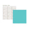 Simple Stories 12x12 D/Sided Single Sheet Paper - Sn@p Teal/Calendar