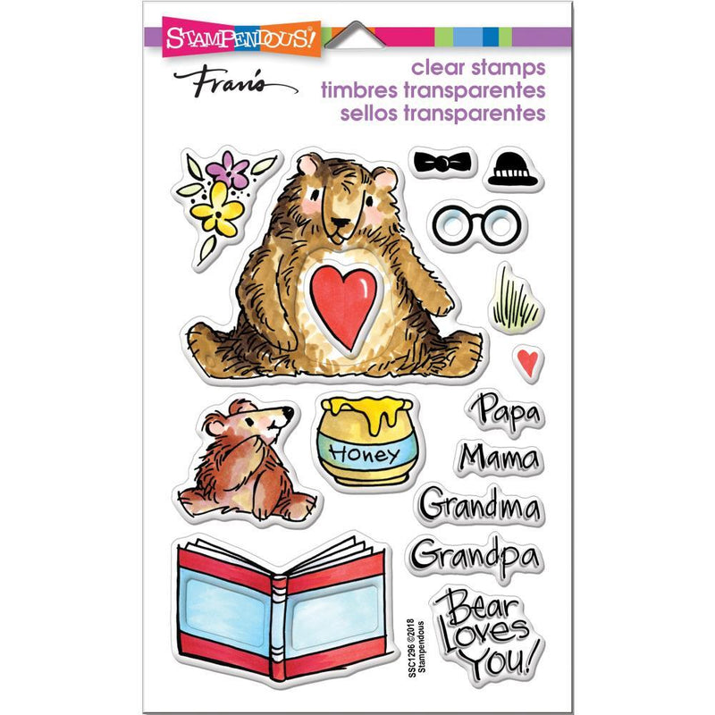 Stampendous Perfectly Clear Stamps Honey Bears