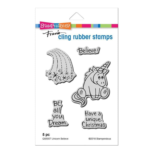 Stampendous Cling Stamp Unicorn Believe