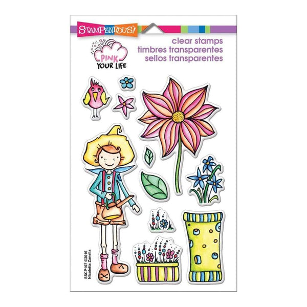 Stampendous Perfectly Clear Stamps 4X6 Whisper Garden