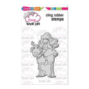 Stampendous Pink Your Life Cling Stamp 6.5 inch X4.5 inch Whisper Friends-Reindeer