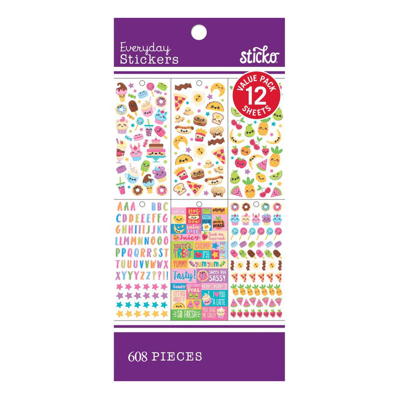 Sticko Themed Stickers - Tasty Treats - 12 sheets