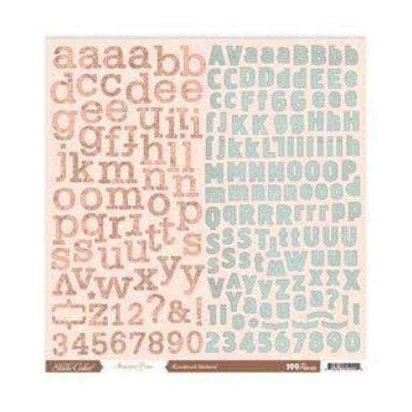 Studio Calico - Autumn Press - 12X12 Alpha Sticker Sheet