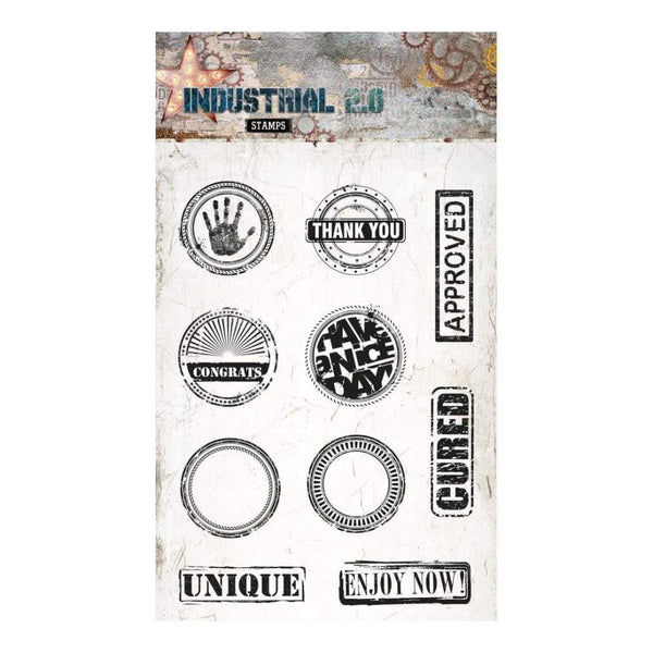 Studio Light Industrial 2.0 A6 Stamps Circles