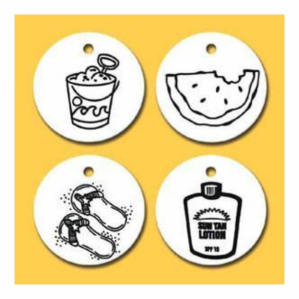 Summer Zipper Pulls 4 Pack