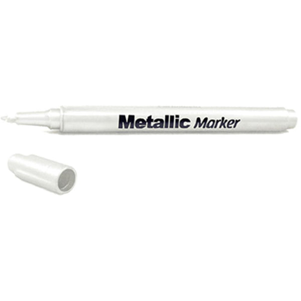 Multicraft Imports - Metallic Permanent Marker 1.2mm Fine Point - White
