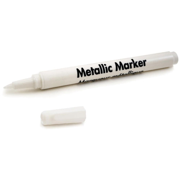 Multicraft Imports - Metallic Permanent Marker .7mm Extra Fine Point - White
