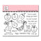Sweet n Sassy Clear Stamps 4 inch X6 inch Punny Fruits & Veggies