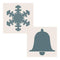Creative Expressions - Sentimentally Yours 6 x 6 Aperture Stencils - Snowflake & Bell