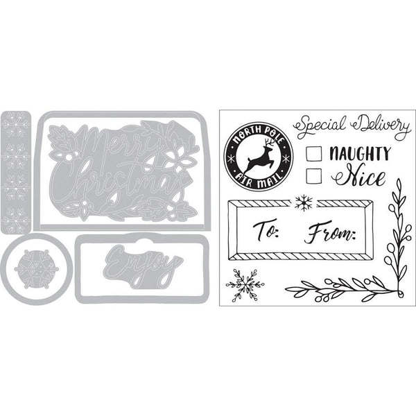 Sizzix Framelits Die & Stamp Set By Katelyn Lizardi 7/Pkg - Envelope Liners, Mini